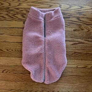Gooby Zip Up Sherpa Fleece Dog Vest